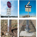 Perforated Square Tubular Sign Post Price